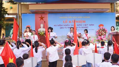 Trường Tiểu học Hiệp Cường long trọng tổ chức lễ kỷ niệm 40 năm ngày Nhà giáo Việt Nam (20/11/1982 - 20/11/2022).